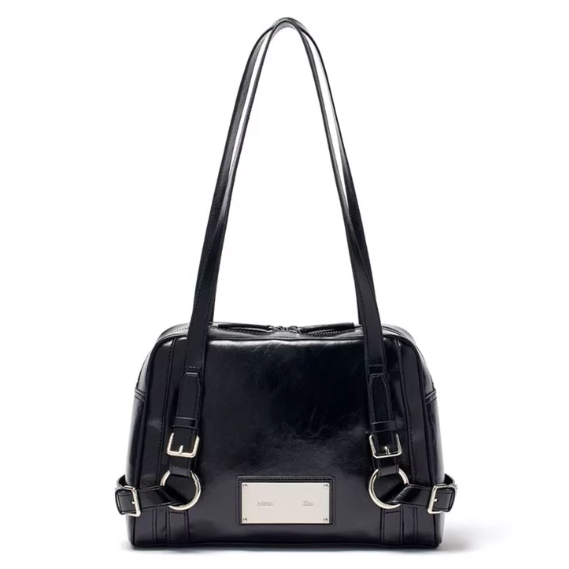 MATIN KIM ショルダーバッグ BIKER DETAIL SQUARE SHOULDER BAG