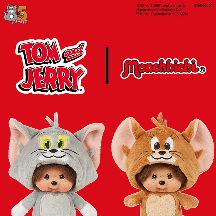 トムとジェリー×モンチッチ トムモンチッチ 顔でかSSキーチェーン