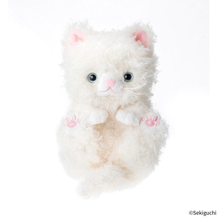 ころりんぬいぐるみ ねこ しろふわ|【ぬいぐるみのセキグチ】メーカー