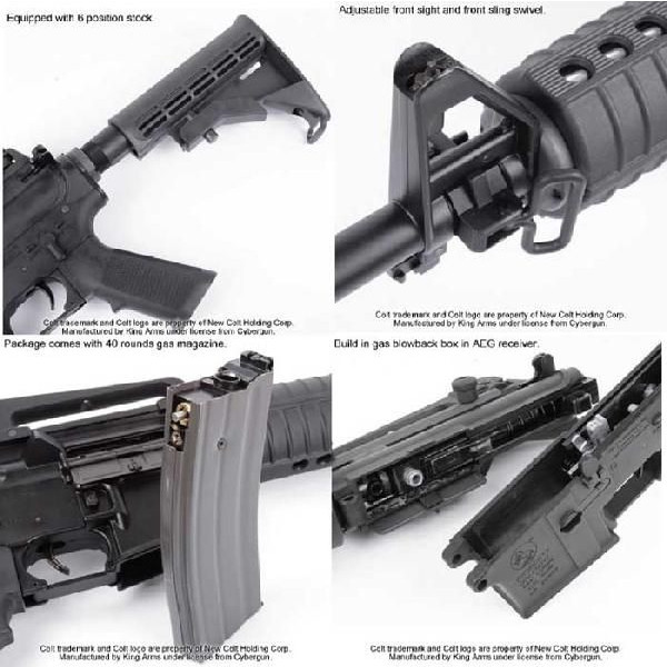 KA COLT M4A1 ガスブローバック エアーガン ガスガン サバゲー | ガス