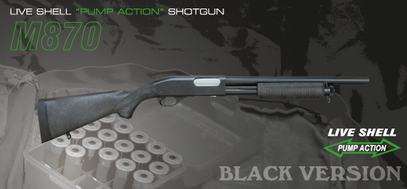 マルゼン ガスショットガンM870 ブラックストックバージョン