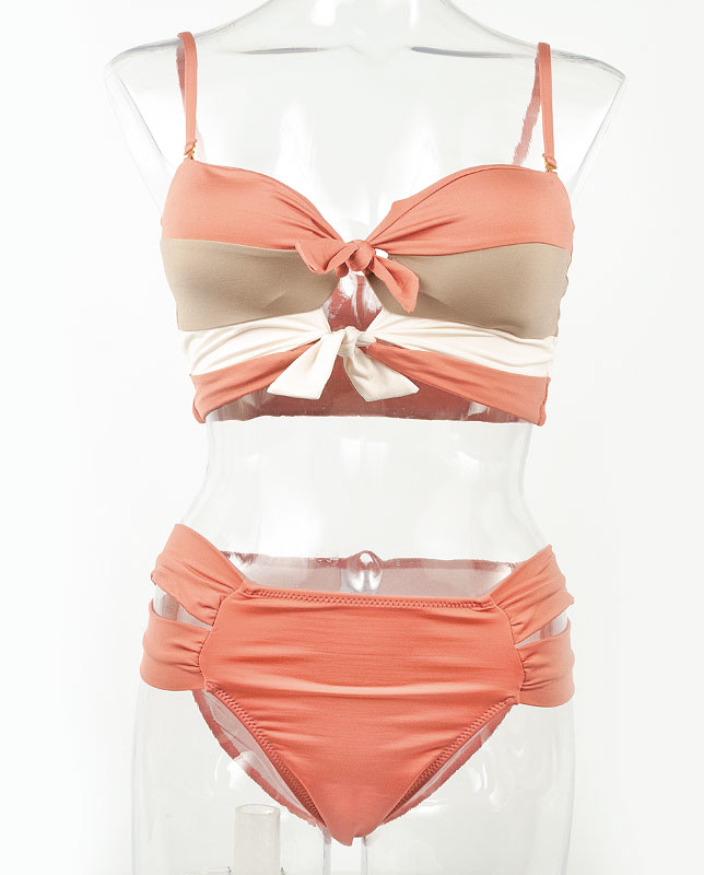 フロントノットバイカラーバンドゥ水着 【LAULEA】 | Laulea