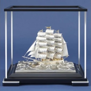 武比古 銀製 帆前船 3号 ソリッドケース | 銀製品,武比古 | 森銀器