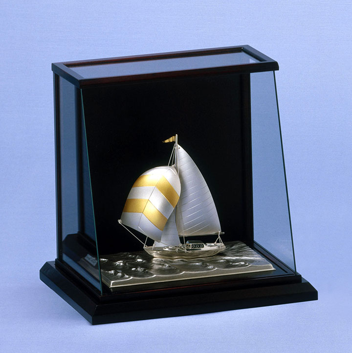 武比古 銀製 ヨット フルセール 6号 スロープケース | 銀製品,銀製