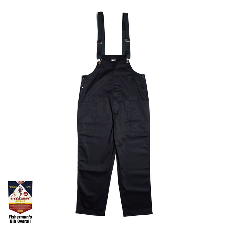 COOKMAN/クックマン Fisherman's Bib Overall Black （ユニセックス