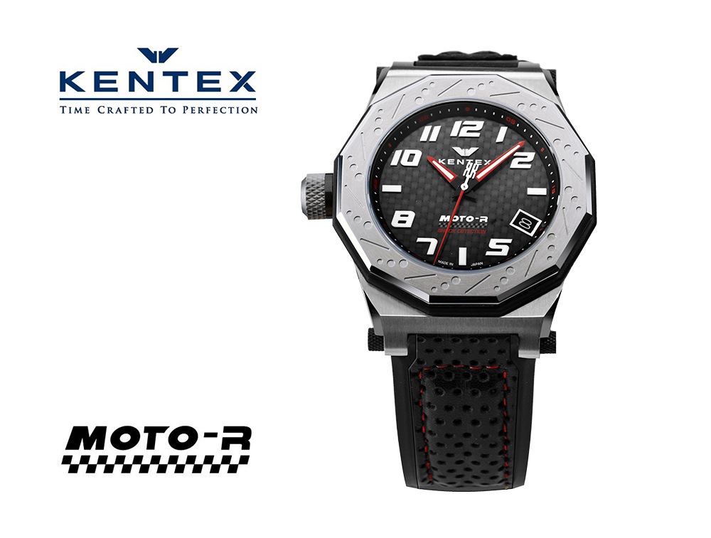 KENTEX （ケンテックス）MOTO-R 腕時計 3針 シルバーエディション