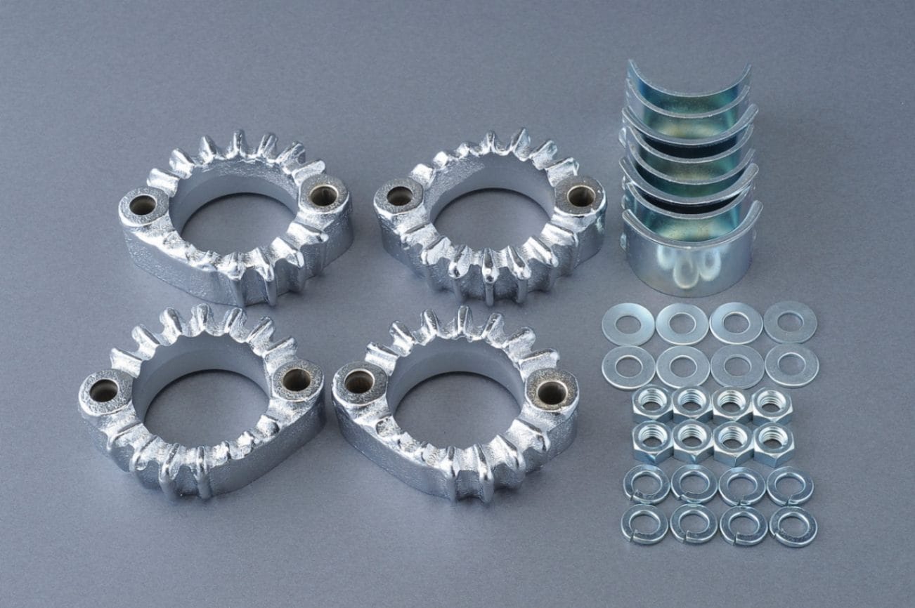 Z1/Z2 初期型 4本出しマフラー用フランジセット 6mm穴 '72-'75 Z1/Z2