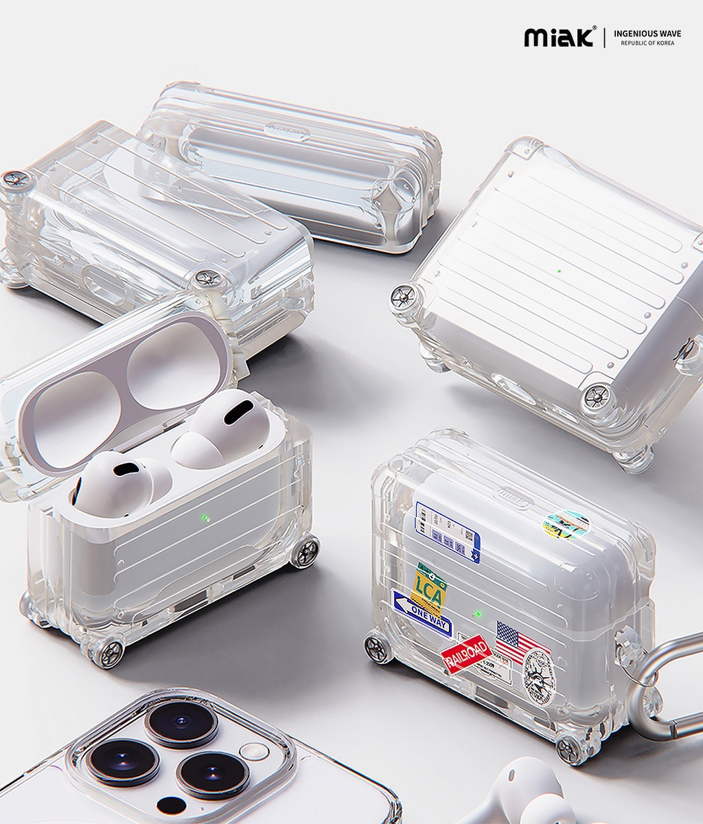 miak（ミアック） AirPods Pro 2 ケース クリア LED表示対応