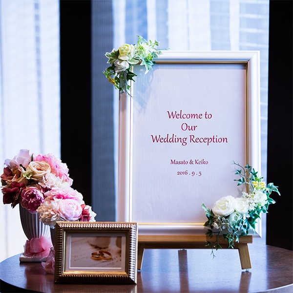 ウェルカムボード用額縁 工芸型 A2（594×420mm） 前面UVカットアクリル
