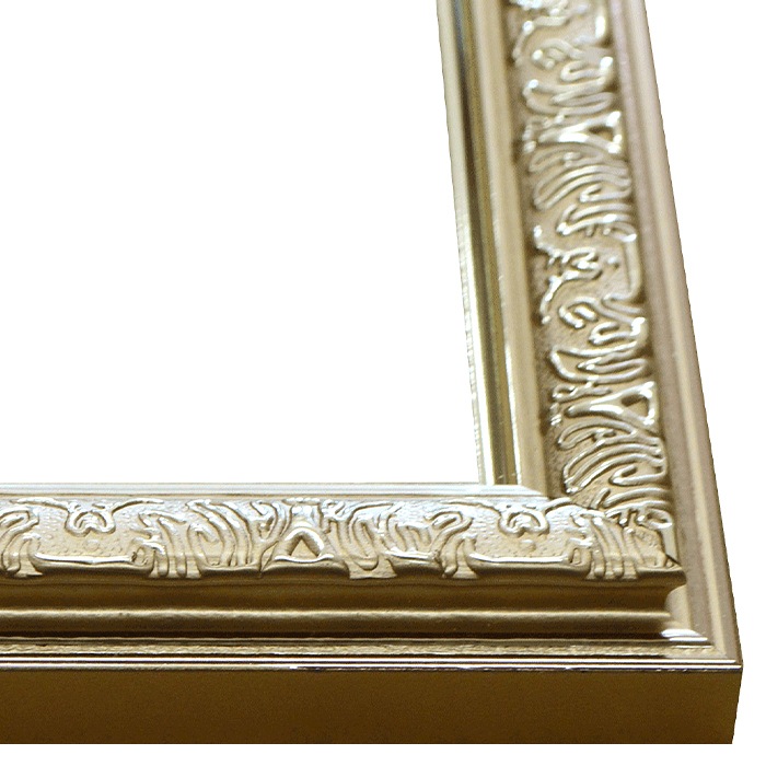 写真用額縁 シャイン/シルバー 写真ワイド六つ切（305×203mm） 前面UV