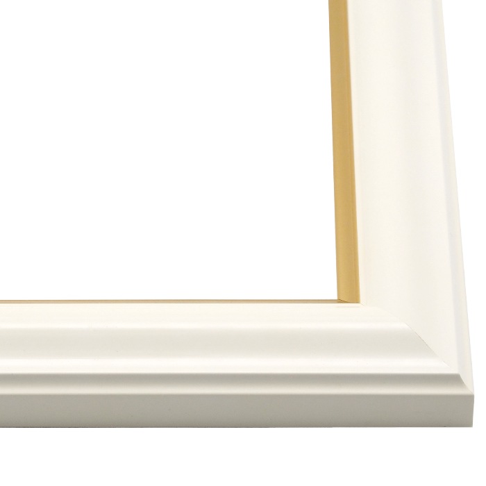 写真用額縁 工芸型/白 写真A4（297×210mm） 前面UVカットアクリル仕様