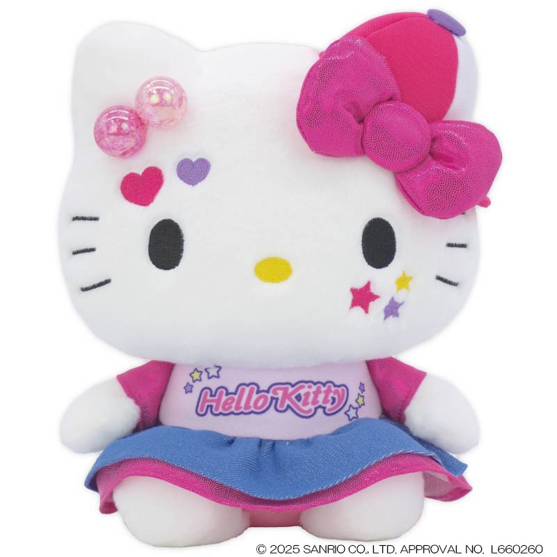 サンリオキャラクター ハローキティ 桜着物 水色 ぬいぐるみS