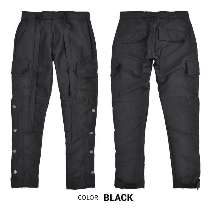 mnml ミニマル カーゴパンツ SNAP ZIPPER CARGO PANTS ミリタリー