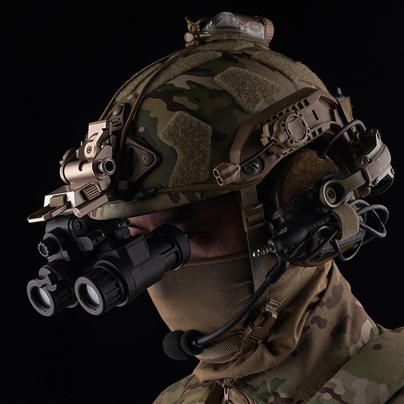 WoSporT AN/PVS31タイプ ダミーナイトビジョン(レンズ発光モデル) Tan