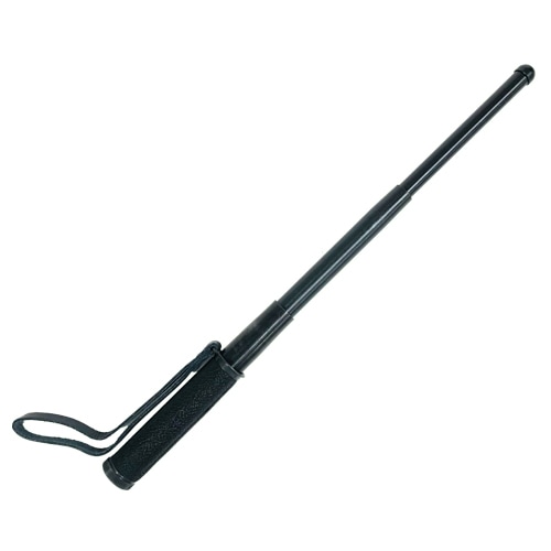 日本製三段式警棒 390mm フルブラック 革ケース付き MR-2S |アキバガレージ