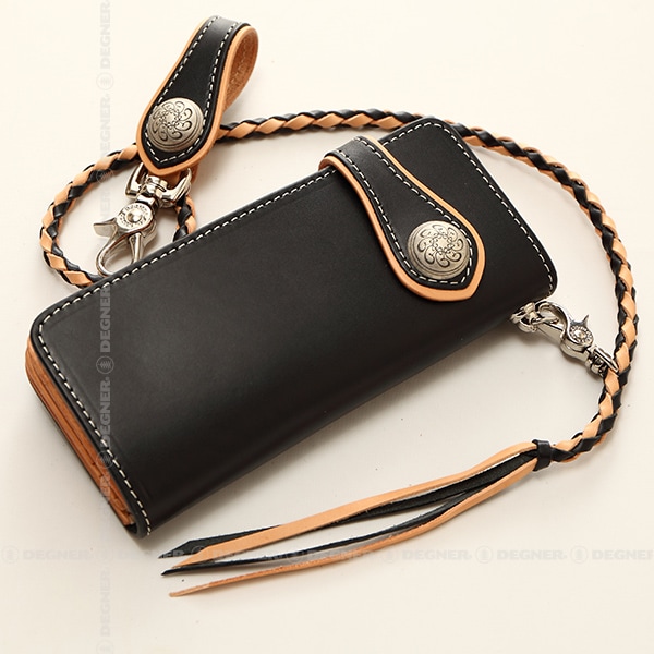 バイク ロングウォレット レザーウォレット,ロングウォレット デグナー