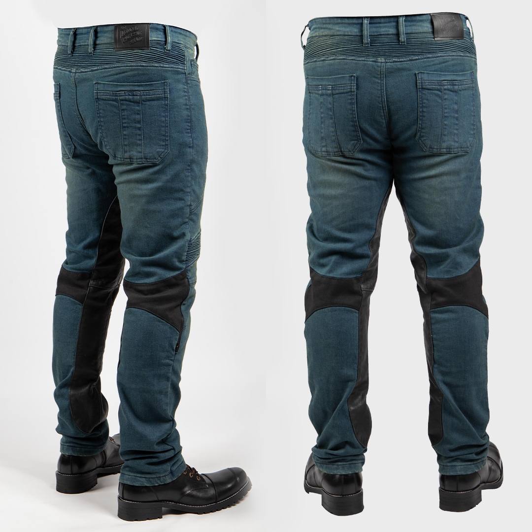 バイク 【S・2XLサイズ登場！】カップ付きデニムパンツ メンズ[DP-41V