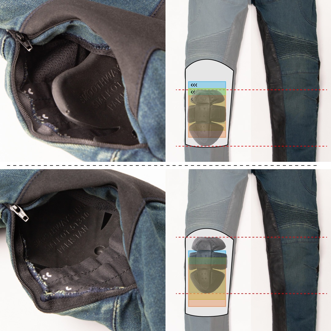 バイク 【S・2XLサイズ登場！】カップ付きデニムパンツ メンズ[DP-41V