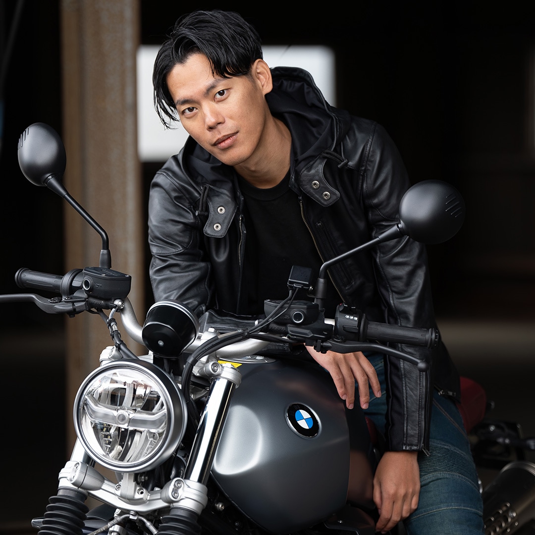 バイク フード付きレザージャケット[24SJ-3] ウェア,メンズ,ジャケット