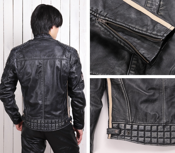 バイク シープレザージャケット[20SJ-7] ウェア,メンズ,ジャケット