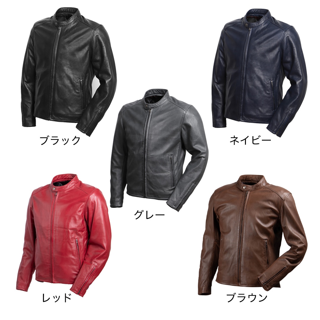 DEGNERレッド本革レザージャケット 【公式通販】