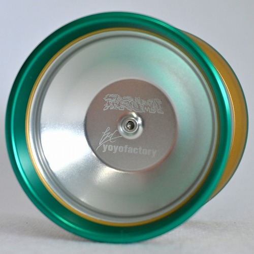 品番81】プネウマ(シルバー×ゴールドリム×エメラルドグリーンウイング