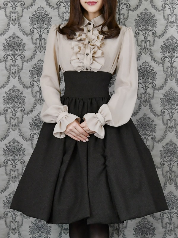 二次元と運命が交差するスカート ブラック | NO.S PROJECT