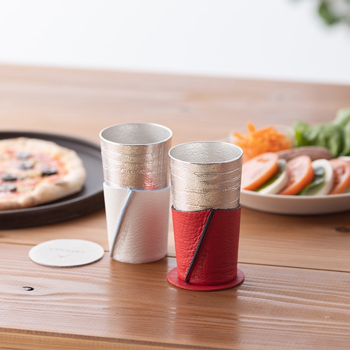 ビアカップ - シラカバ - 祝杯セット｜錫製雑貨・酒器の通販は能作