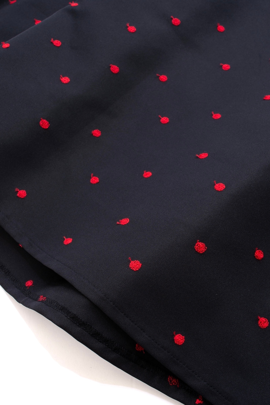 赤ドットジャガードスカート | BOTTOMS | OBLI