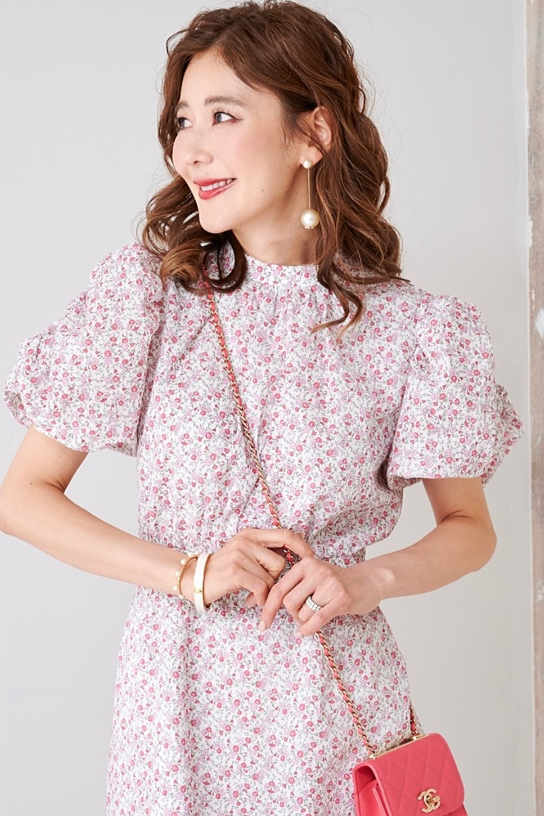 OBLI パフスリーブワンピース オブリ0サイズ 【公式通販】