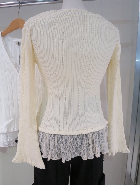 COCODEAL レースドッキングニット 再入荷 76131003|apricot online shop