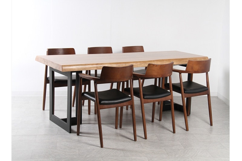 ニューギニアウォルナット ダイニングテーブル 一枚板 ウレタン仕上げ