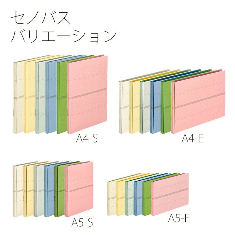 プラス(PLUS)背幅伸縮フラットファイル セノバス 樹脂とじ具 A4-E