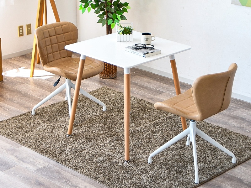 カフェテーブル 3点セット 70cm カフェダイニングセット 正方形