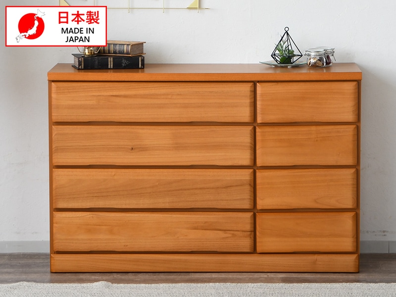 特価価格 チェスト ローチェスト 桐タンス 完成品 4段 120 木製 日本製