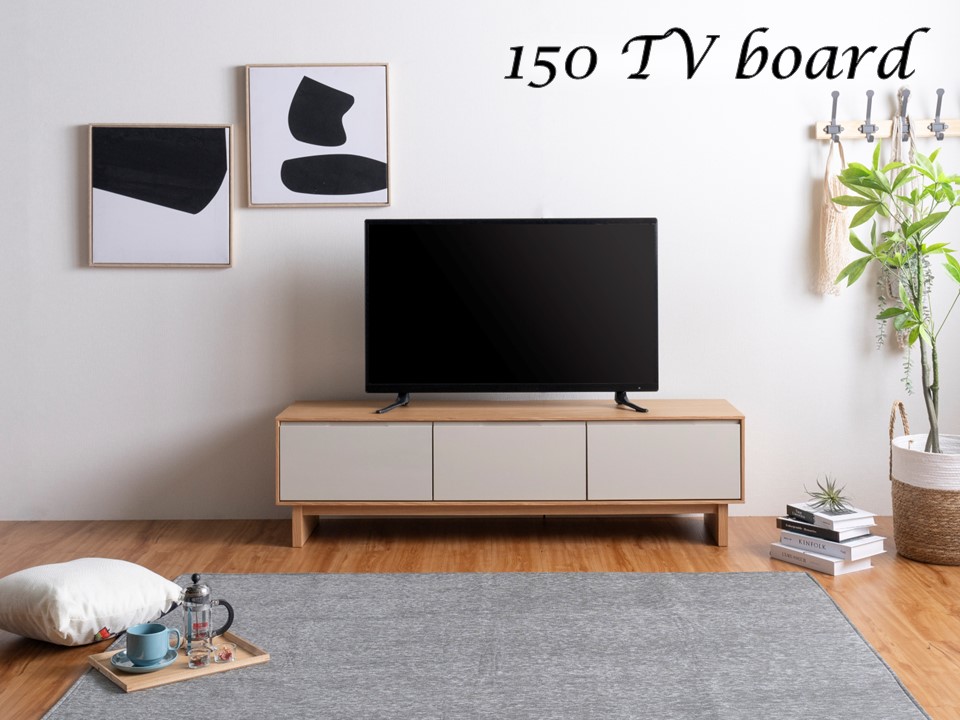 送料無料】 完成品 幅150cm テレビ台 リビング収納 奥浅 北欧 省