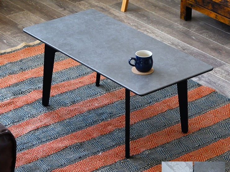 セラミック天板 石目柄 ローテーブル センターテーブル リビング