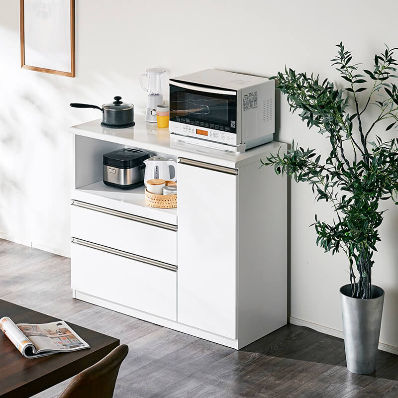 大川家具】オープンカウンターボード 120cm幅 セクレト ナチュラル