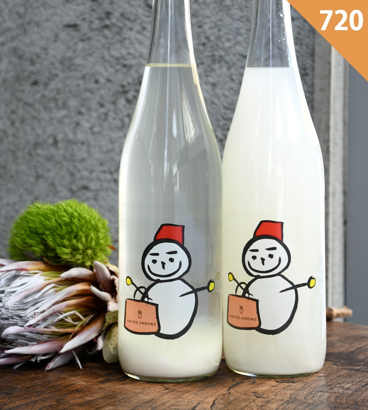 【グラスセット】仙禽 雪だるまUNITED ARROWS 720ml 仙禽（せんきん）×UNITED ARROWS UA雪だるま 720ml
