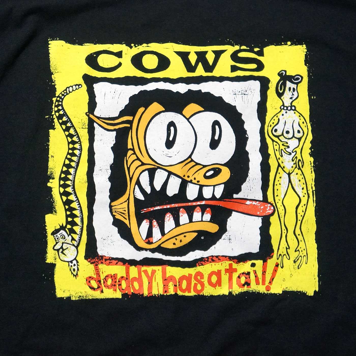 COWS Tシャツ Daddy Has A Tail-Black | OSOMALO バンドTシャツの通販