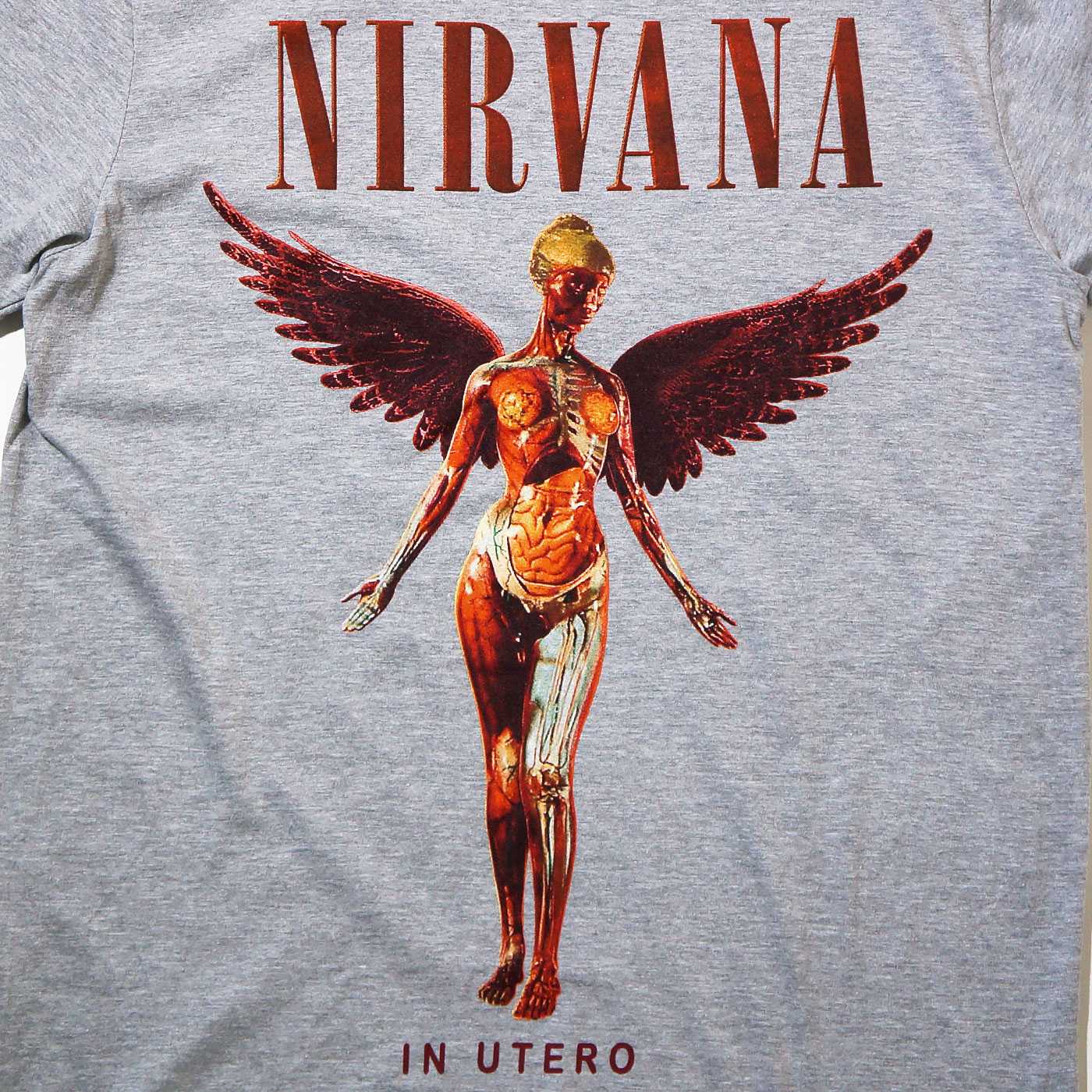 NIRVANA ニルヴァーナ Tシャツ In Utero-Grey | OSOMALO バンドTシャツ