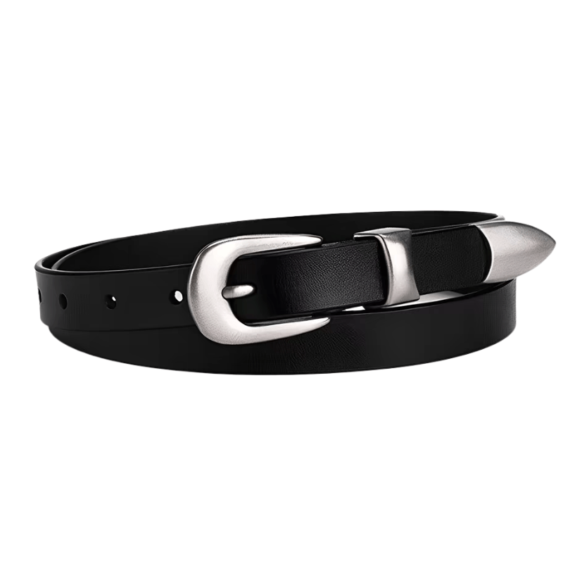 littlewillow 黒ベルト LW studs Leather Belt (black) | LittleWillow