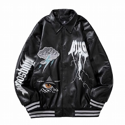 archive レザースタジャン　swag opium 00s archive レザージャケットopium swag y2k - メルカリ