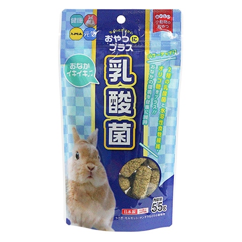 おやつにプラス 乳酸菌/牧草繊維 うさぎ モルモット チンチラ ハイ