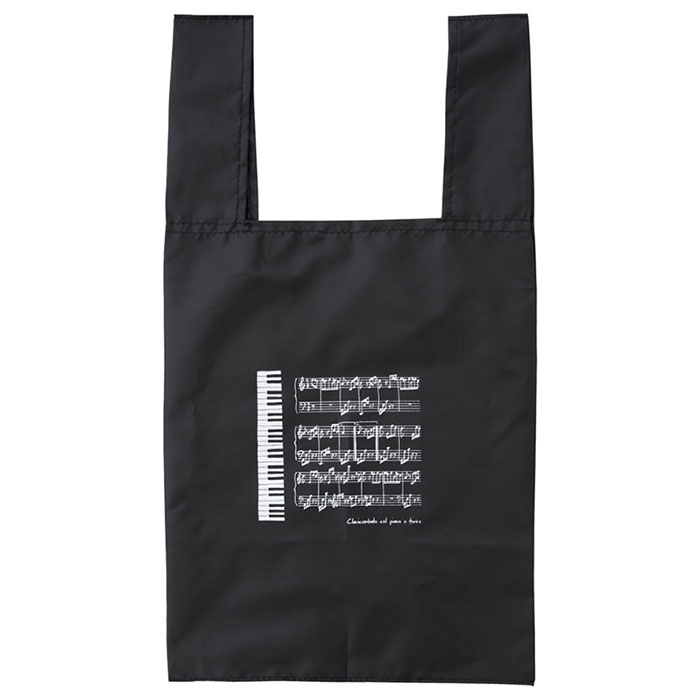 ピアノライン ポケット収納エコバッグ（ミニ鍵盤）｜ピアノライン