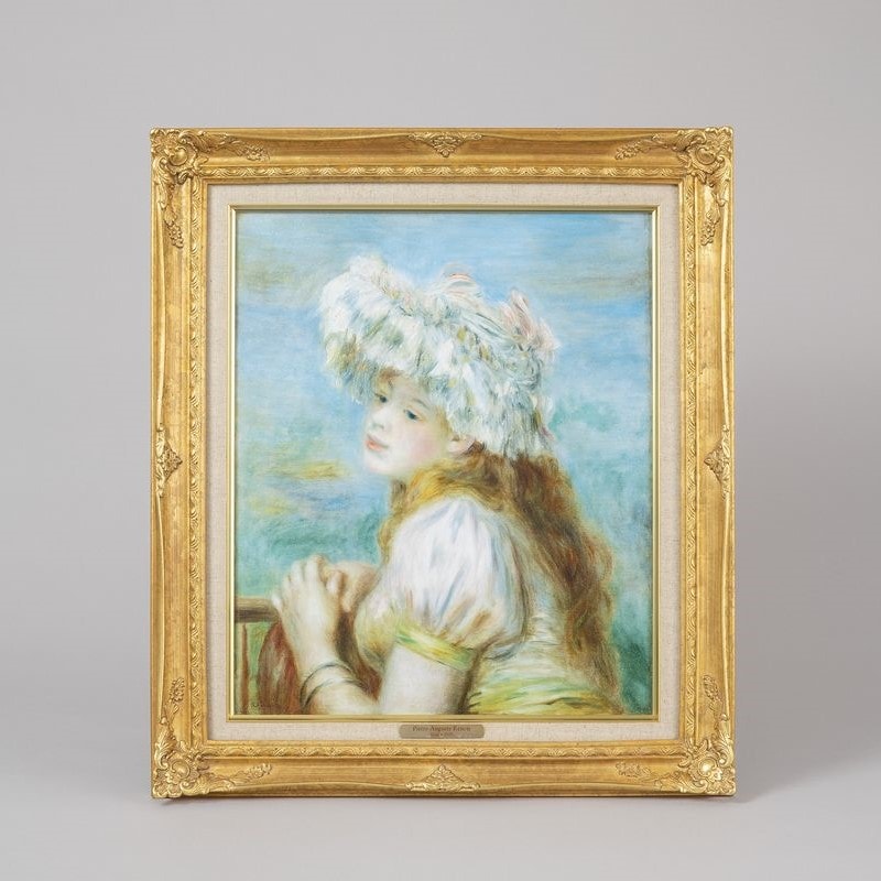 複製絵画 ルノワール 《レースの帽子の少女》 | 複製絵画 | ポーラ