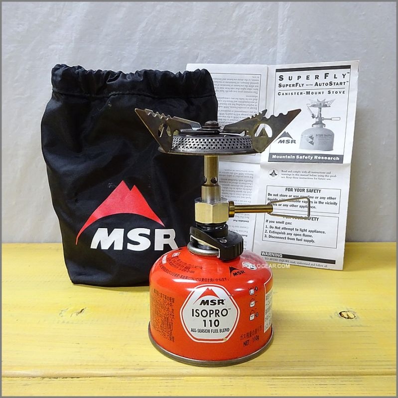 MSR stove superfly スーパーフライ　廃番　デッドストック　新品 前期 MSR スーパーフライ<BR>日本未発売 SUPERFLY<BR>絶版 ガス