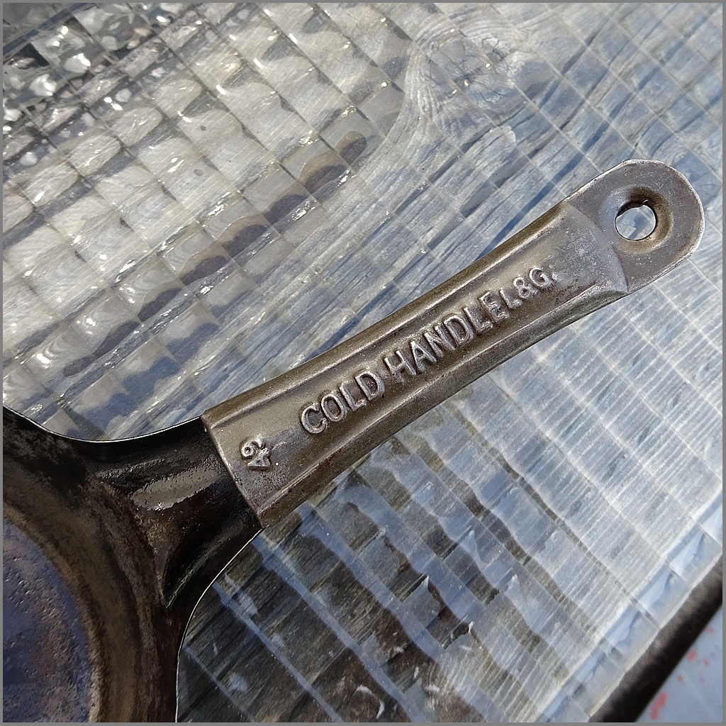 カウボーイフライパン　ヴィンテージ　COLDHANDLE L &G Vintage ColdHandle L&G Cowboy FryingPan IronPan 鉄製 鉄フライパン