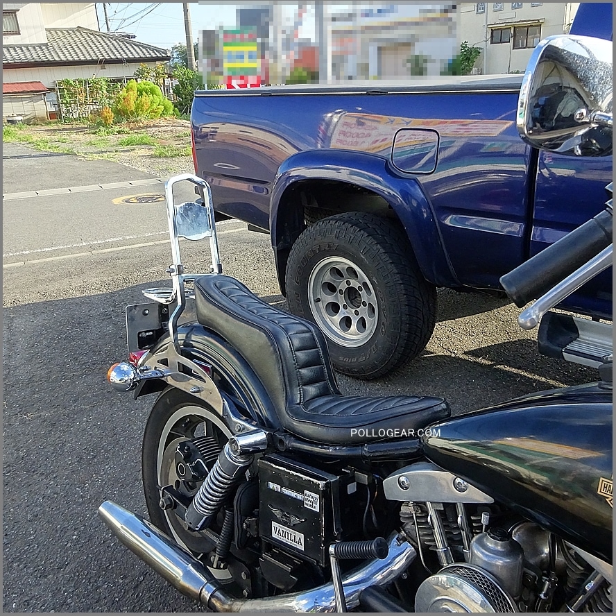 ショベル チョップショップ製 キング&クイーン シート 4速フレーム