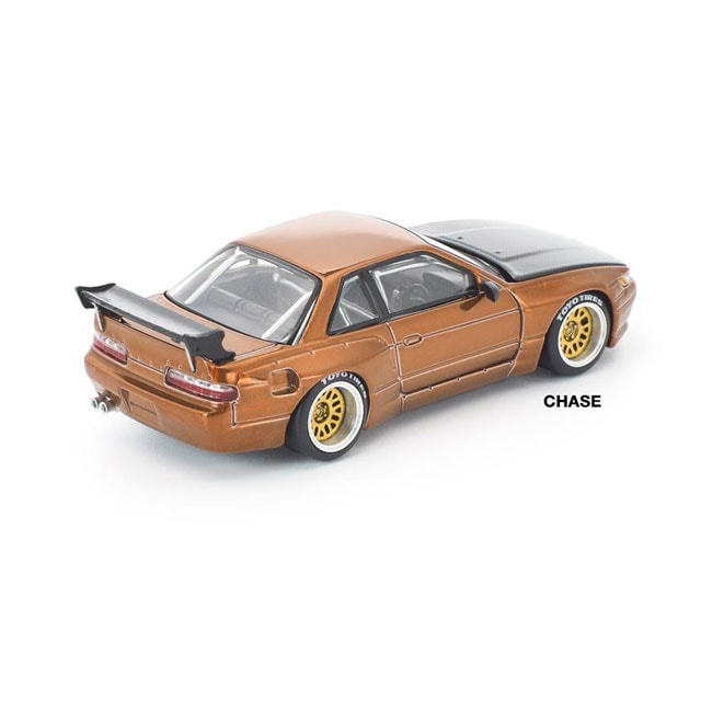 POP RACE x Enigma 1/64 Pandem S13 Brown Chrome パンデム S13